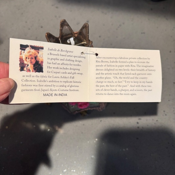 2 vintage Midwest of Canon Falls Isabelle de Borchgrave lampshade ornaments - Picture 8 of 8